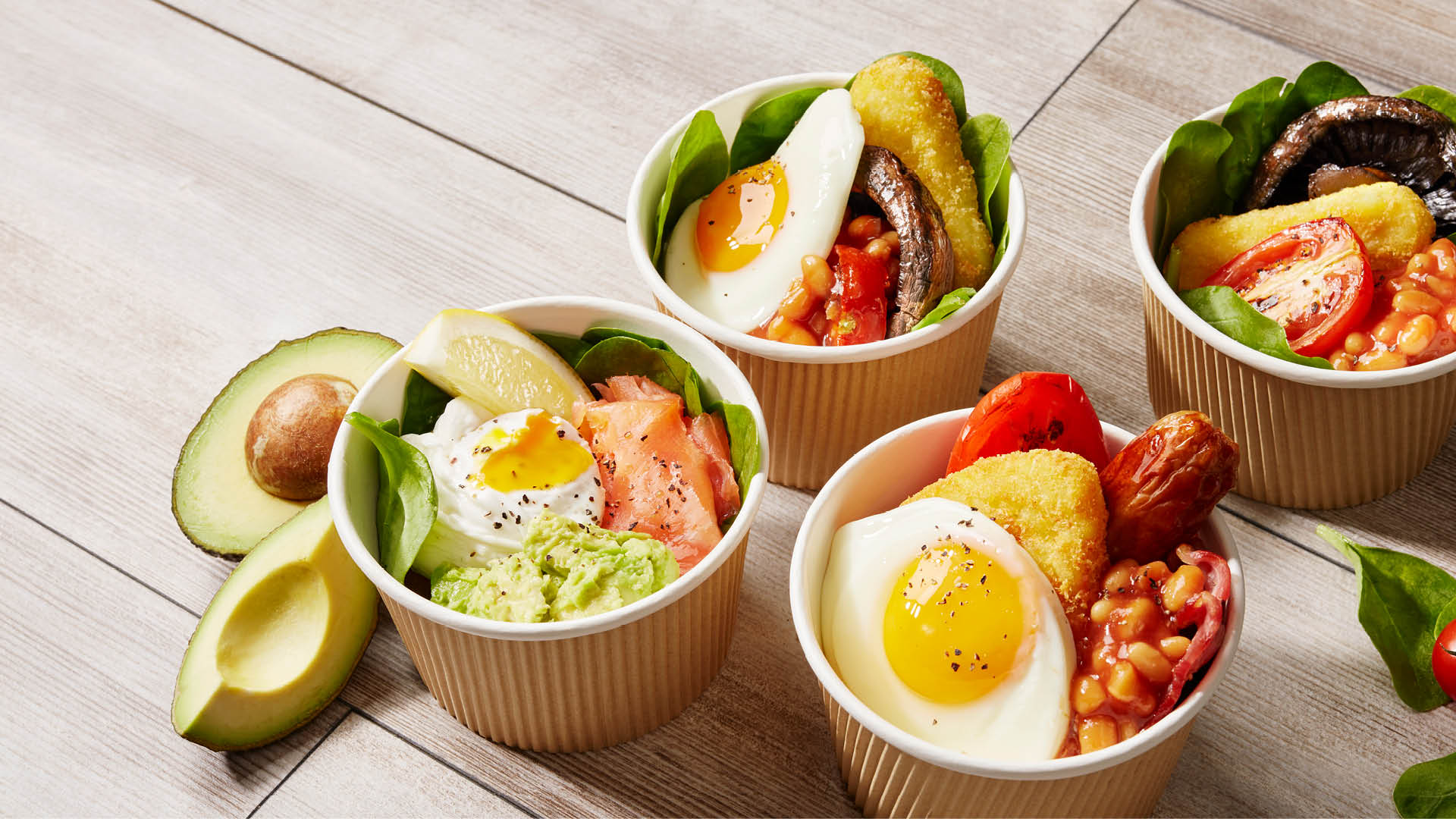 Breakfast Pots Background